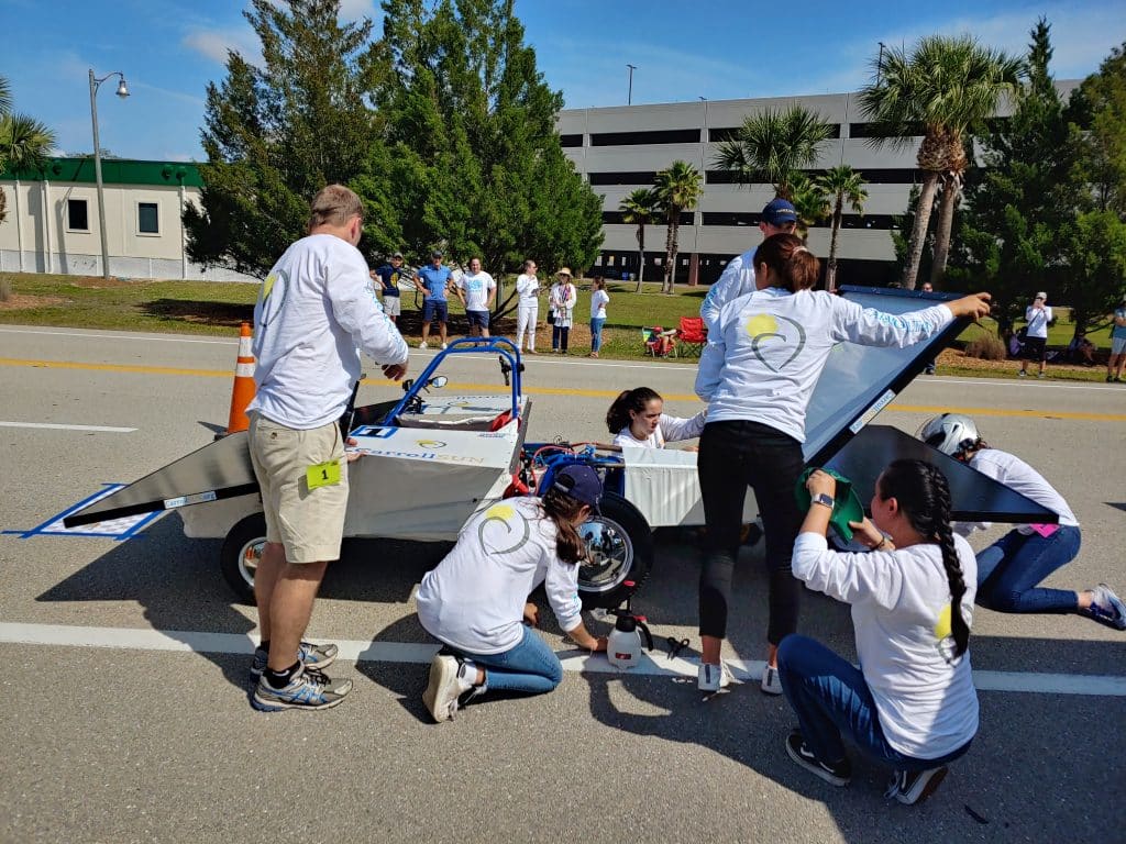 High school STEM outreach effort Solar Go-Kart Racing program.