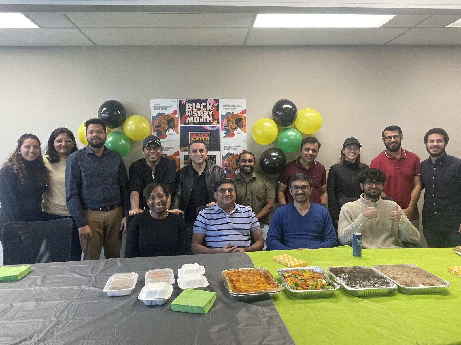 Celebrating Black History Month with a shared meal.