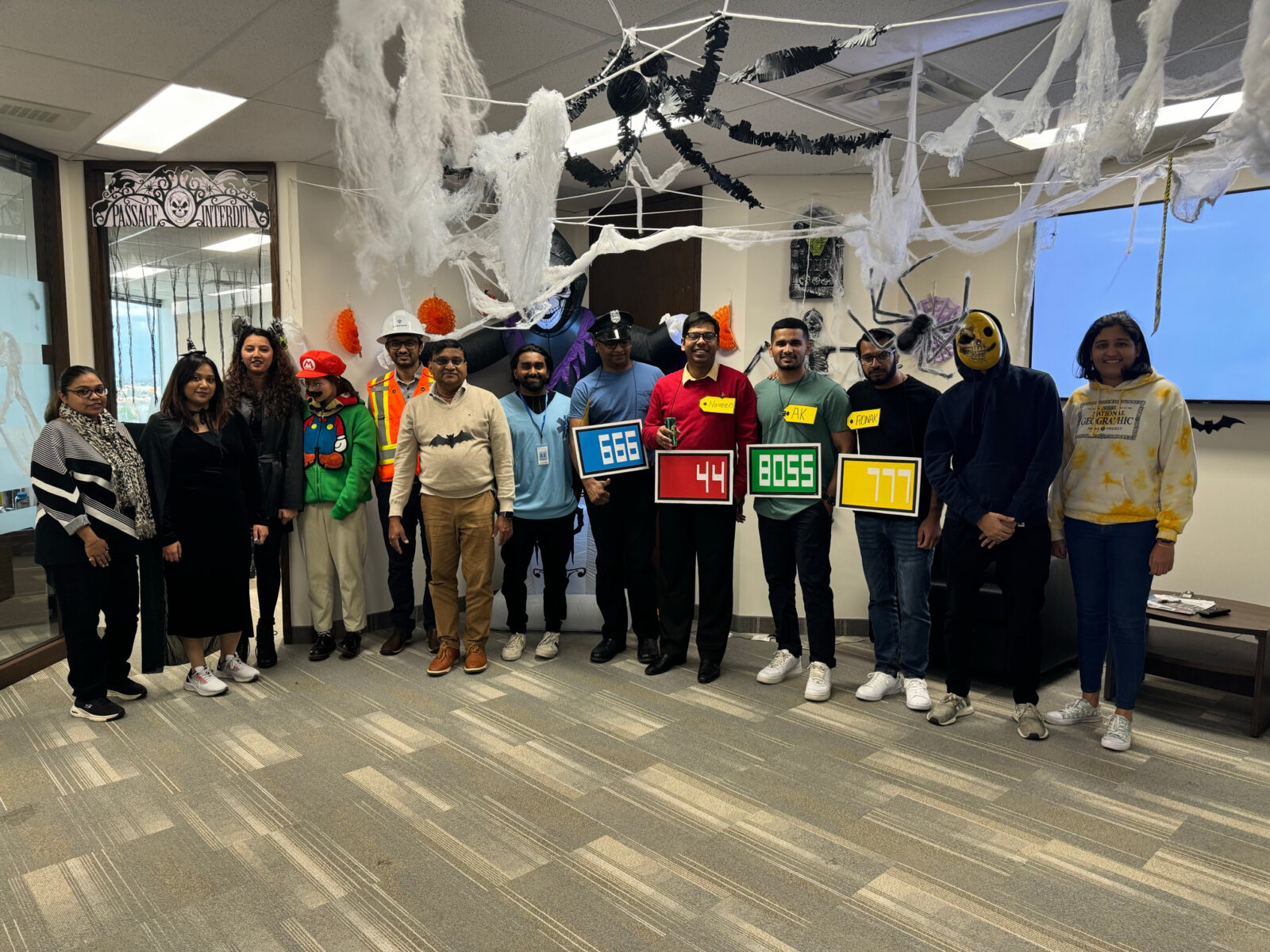 Competing for best Halloween costume.